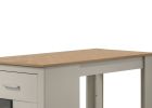 Alonzo 47" Light Gray Small Space Counter Height Dining Table with Cabinet, Drawer, and 2 Ergonomic Counter Stools