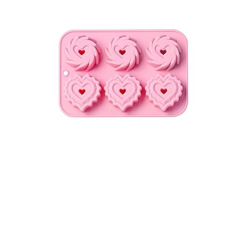 6-piece Love Spiral Cake Mold Donut