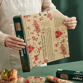 Baking oil absorbent paper home kitchen sandwich pizza silicone oil baking paper air fryer absorbing oven oil paper (Select: LUD06-A)